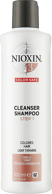 Reinigungsshampoo für coloriertes Haar - Nioxin System 3 Cleanser Shampoo Step 1 Colored Hair Light Thinning — Bild N1