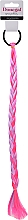 Haargummi mit Haarsträhnen FA-5648+1 rosa-violett - Donegal — Bild N1