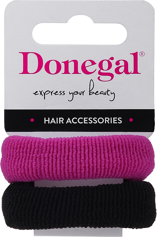 Haargummis FA-5642 rosa und schwarz - Donegal — Bild N1