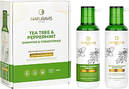 Shampoo & Spülung Set Teebaum & Pfefferminz - Naturavis Tea Tree & Peppermint Shampoo & Conditioner Set (shm/500ml + cond/500ml) — Bild N1