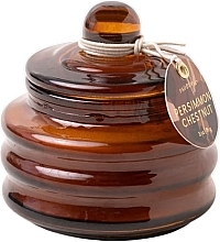 Düfte, Parfümerie und Kosmetik Duftkerze Persimone und Kastanie - Paddywax Beam Glass Candle Amber Persimmon Chestnut