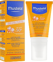 Düfte, Parfümerie und Kosmetik Sonnenschutzmilch für das Gesicht für Babys und Kinder SPF 50+ - Mustela Bebe Enfant Very High Protection Face Sun Lotion SPF 50+