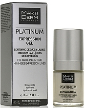 Düfte, Parfümerie und Kosmetik Augen- und Lippenkonturgel gegen mimische Falten - MartiDerm Platinum Expression Gel