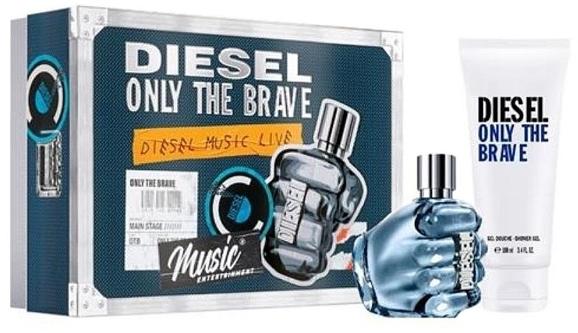 Diesel Only The Brave - Duftset (Eau de Toilette 50ml + Duschgel 100ml) — Bild N1