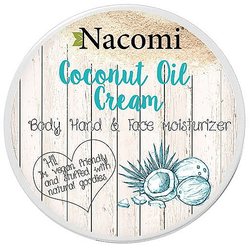 Kokos Öl-Creme für Gesicht und Körper - Nacomi Coconut Cream — Bild N1