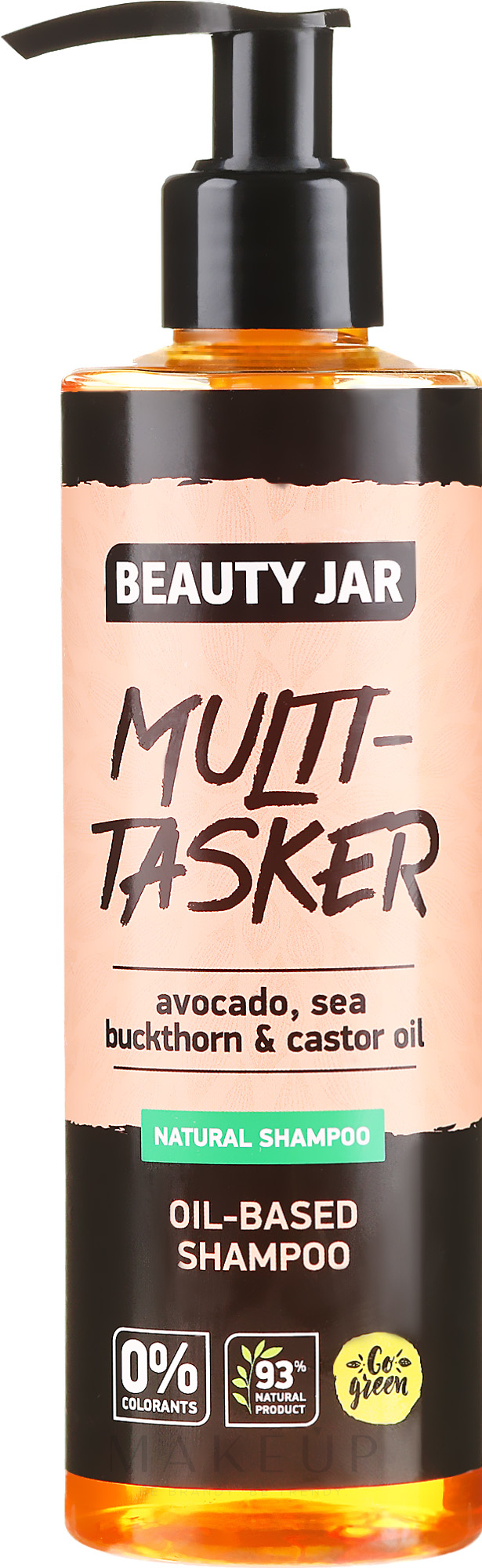 Natürliches Shampoo mit Avocado-, Sanddorn- und Rizinusöl - Beauty Jar Multi-Tasker Oil-Based Shampoo — Bild 250 ml