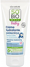 Düfte, Parfümerie und Kosmetik Feuchtigkeitsspendende und schützende Kindercreme für Gesicht und Körper mit Aloe Vera - So'Bio Etic Baby Protective Moisturizing Cream
