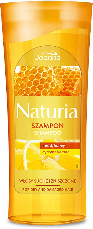 Shampoo für trockenes und strapaziertes Haar mit Honig und Zitrone - Joanna Naturia Shampoo With Honey And Lemon — Bild N3