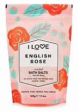 Düfte, Parfümerie und Kosmetik Badesalz mit englischem Rosenduft - I Love Cosmetics English Rose Scented Bath Salts