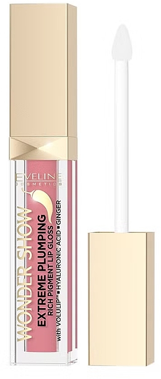 Lip Gloss Plumper - Eveline Cosmetics Wonder Show Extreme Plumping Rich Pigment Lip Gloss — Bild N1