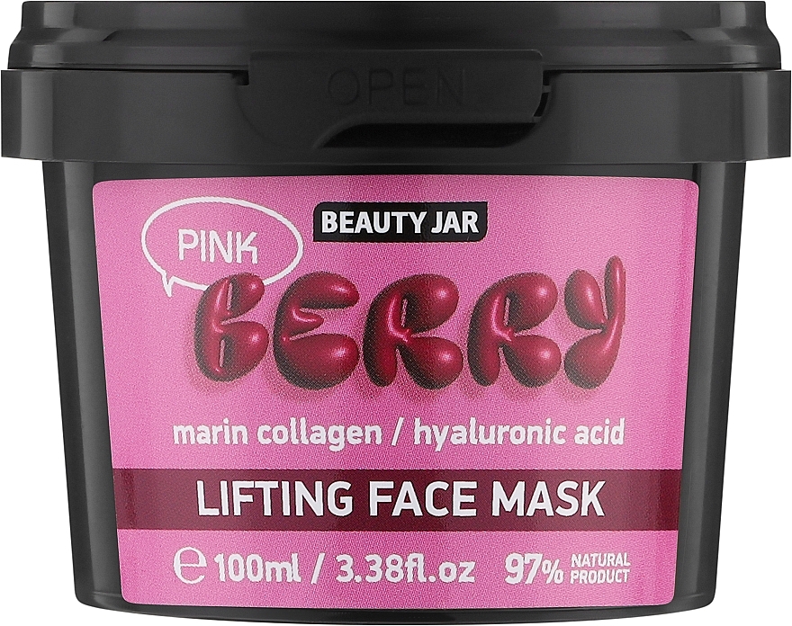 Lifting-Maske - Beauty Jar Pink Berry Lifting Face Mask — Bild N1