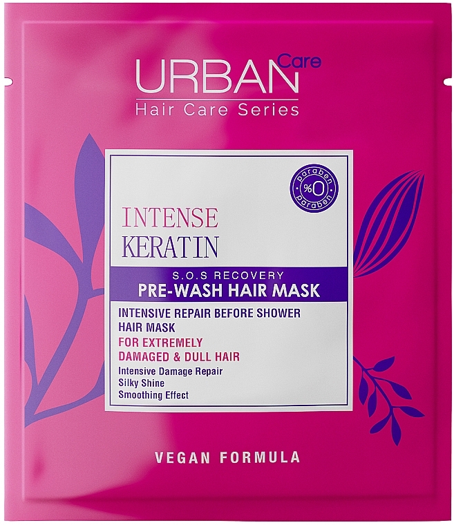 GESCHENK! Intensiv regenerierende Haarmaske mit Keratin - Urban Care Intense & Keratin Pre-Hair Mask — Bild N1