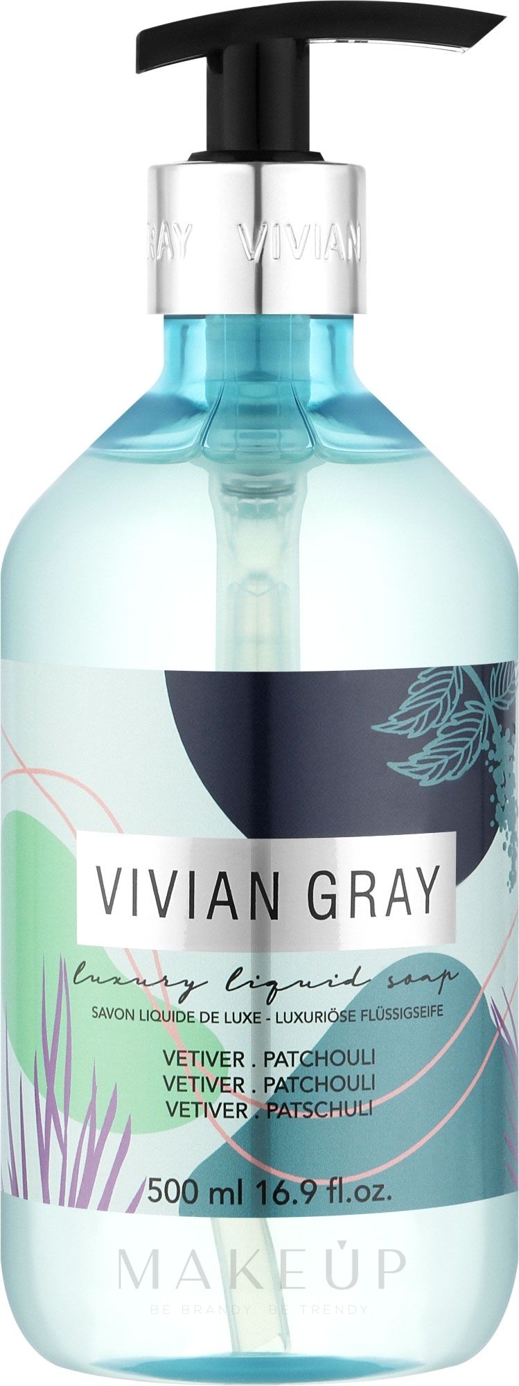Handseife - Vivian Gray Luxury Liquid Soap Vetiver & Patchouli — Bild 500 ml