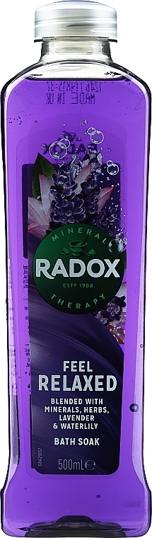 Badeschaum mit Lavendel- und Seerosenextrakt - Radox Feel Relaxed Bath Soak — Bild N1