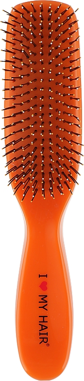 Haarbürste für Kinder Spider 9 Reihen glänzend orange - I Love My Hair — Bild N1