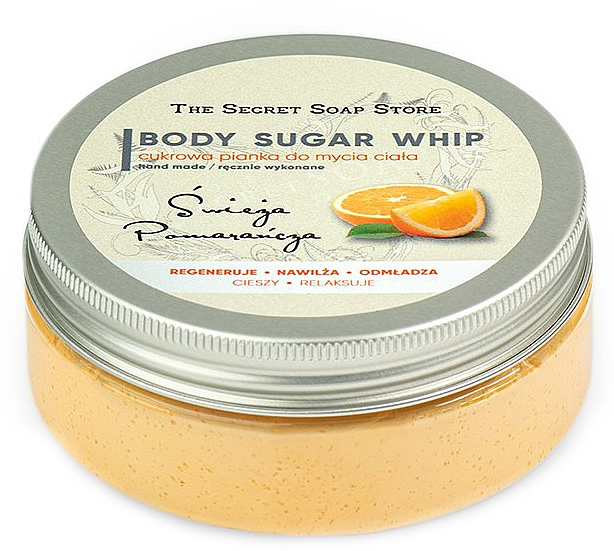 Regenerierende feuchtigkeitsspendende und verjüngende Zucker-Duschmousse Frische Orange - Soap&Friends Orange Body Sugar Whip — Bild N2