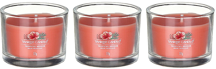 Duftkerzen-Set Tropische Brise - Yankee Candle Tropical Breeze (candle/3x37g) — Bild N2