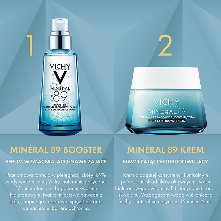 Gesichtspflegeset - Vichy Mineral 89 (Booster/50 ml +Creme/50 ml) — Bild N4