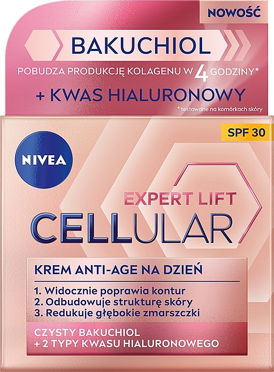 Gesichtspflegeset - Nivea Cellular Expert Lift (Tagescreme 50ml + Nachtcreme 50ml) — Bild N2