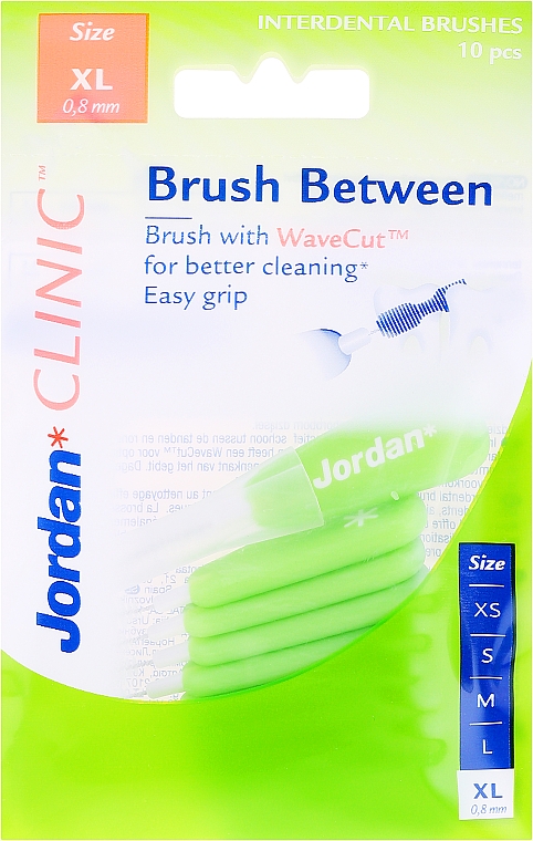 Interdentalzahnbürsten Clinic M 0,8 mm XL 10 St. - Jordan Interdental Brush Clinic Brush Between — Bild N1