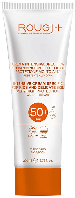Sonnenschutzcreme für Kinder- und zarte Haut - Rougj+ Intensiv Cream Specific For Kids And Delicate Skin SPF50+ — Bild N1