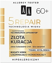 Anti-Falten Tagescreme mit Wildrosenöl 60+ - AA Age Technology 5 Repair Rich Day Cream 60+ — Bild N3