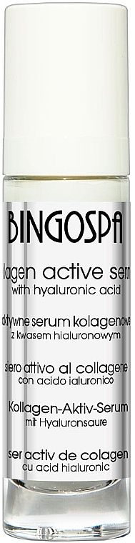 Aktives Gesichtsserum mit Kollagen und Hyaluronsäure - BingoSpa Active Serum Collagen — Bild N1