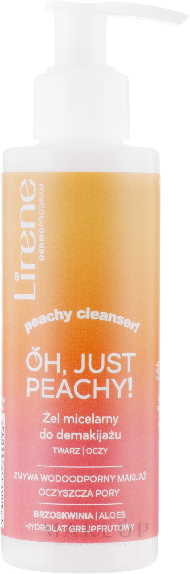 Mizellengel zum Abschminken für Gesicht und Augen - Lirene Oh, Just Peachy! — Bild 145 ml