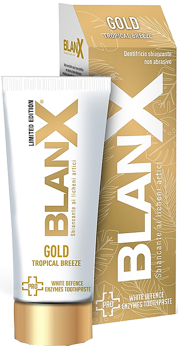 Aufhellende Zahnpasta - Blanx Gold Tropical Breeze Limited Edition Toothpaste