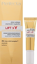 Anti-Falten-Lifting-Creme für Augen und Augenlider - Perfecta Lift 3-V 3% Trio-V-Lift Complex  — Bild N2