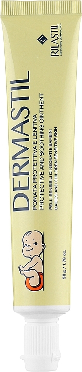 Schützende und beruhigende Windelpaste - Rilastil Dermastil Pediatric Protective And Soothing Ointment — Bild N1