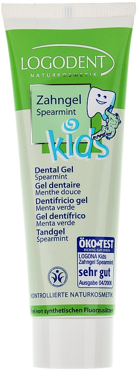 Zahngel mit Duft nach Minze - Logona Babycare Kids Dental Gel Spearmint
