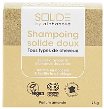 Düfte, Parfümerie und Kosmetik Festes Schampoo Mandel - Alphanova Solide Gentle Solid Shampoo Almond Perfume Organic