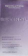 Gesichtscreme für die Nacht - Revolution Skincare Retinol Overnight Moisture Cream — Bild N1