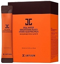 Düfte, Parfümerie und Kosmetik Jayjun Real Water Brightening Black Hydro Sleeping Pack Mask  - Schwarze Nachtmaske (Sachet)