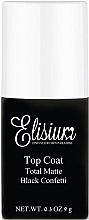 Nagelüberlack - Elisium Top Coat Total Matte Black Confetti — Bild N1