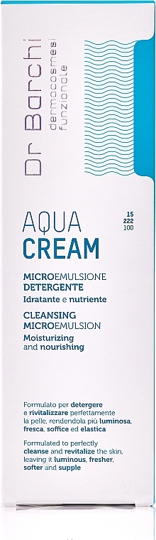 Reinigende Mikroemulsion für Gesicht, Hals und Dekolleté - Dr Barchi Aqua Cream Cleansing Microemulsion — Bild N5