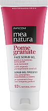 Düfte, Parfümerie und Kosmetik Gesichtspeeling-Gel mit Granatapfelöl - Mea Natura Pomegranate Face Scrub Gel