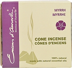 Räucherkegel Myrrhe - Maroma Encens d'Auroville Cone Incense Myrrh — Bild N1