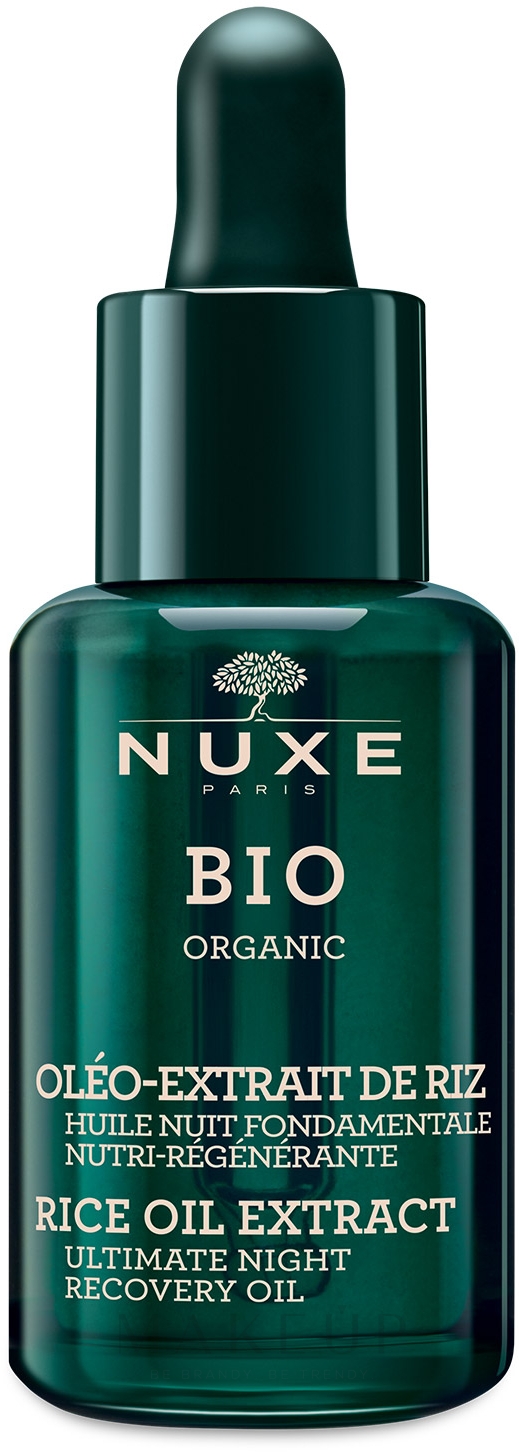 Bioorganisches nährendes und regenerierendes Nachtöl für das Gesicht mit Reisölextrakt - Nuxe Bio Organic Ultimate Night Recovery Oil — Bild 30 ml