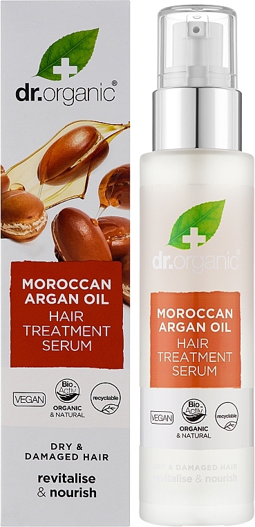 Haarserum mit marokkanischem Arganöl - Dr. Organic Bioactive Haircare Moroccan Argan Oil Hair Treatment Serum — Bild N2
