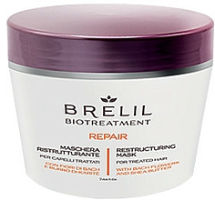 Düfte, Parfümerie und Kosmetik Regenerierende Haarmaske mit Bach-Blüten und Sheabutter - Brelil Bio Treatment Repair Mask