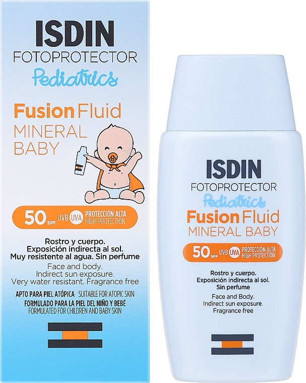 Sonnenschutzfluid für Kinder - Isdin Fotoprotector Pediatrics Fusion Fluid Mineral Baby SPF50+ — Bild N2
