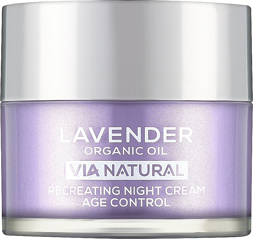 Regenerierende Nachtcreme für das Gesicht - BioFresh Via Natural Lavender Organic Oil Recreating Night Cream Age Control  — Bild N1