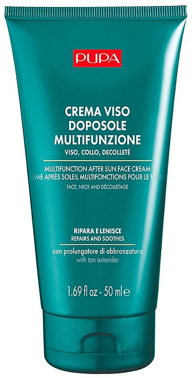 Feuchtigkeitsspendende und pflegende After Sun Gesichtscreme für schnellen und langanhaltenden Teint - Pupa Multifunzione After Sun Face Cream — Bild N1