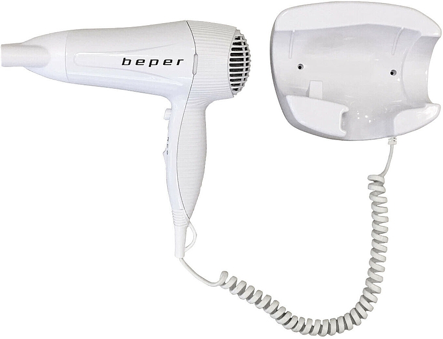 Haartrockner mit Wandhalterung 40.490 weiß - Beper Wall-mounted Hair Dryer  — Bild N2