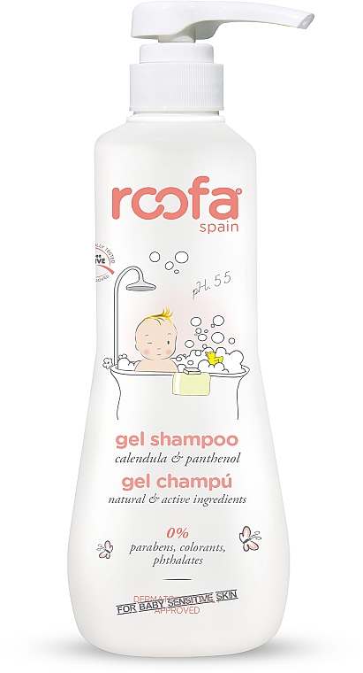 Gel-Shampoo mit Ringelblume und Panthenol für Babys und Kinder - Roofa Calendula & Panthenol Gel-Shampoo — Bild N1