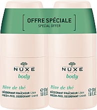 Düfte, Parfümerie und Kosmetik Deo Roll-on Antitranspirant 2 St. - Nuxe Body Fresh-Feel Deodorant 24H