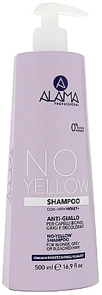 Anti-Gelb-Shampoo für blondes Haar - Alama No Yellow Shampoo — Bild N1