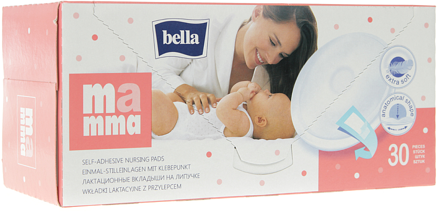 Einmal-Stilleinlagen mit Klebepunkt Bella Mamma 30 St. - Bella Baby — Bild N1